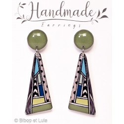 Boucles d'oreilles clous pendantes , Toronto - Bibop et Lula