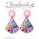 Boucles d'oreilles clous pendantes , Miami - Bibop et Lula