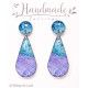 Boucles d'oreilles clous pendantes , Sydney - Bibop et Lula