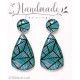 Boucles d'oreilles clous pendantes , Seoul - Bibop et Lula