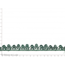 Dentelle guipure vert sapin - Bibop et Lula