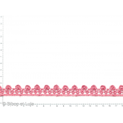 Dentelle guipure rose - Bibop et Lula