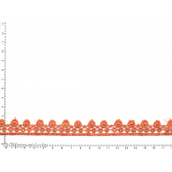 Dentelle guipure orange - Bibop et Lula