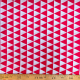 Tissu coton Triangles rouges - Bibop et Lula