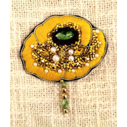 Broche Coquelicot Jaune - Bibop et Lula