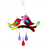 Suncatcher oiseaux sur branche - Bibop et Lula