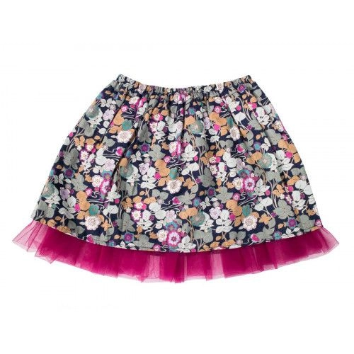 Jupe réversible tulle coton Framboise - Bibop et Lula