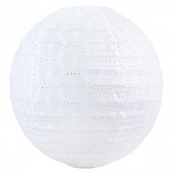 Lampion tissu boule japonaise rond Dentelle - Bibop et Lula