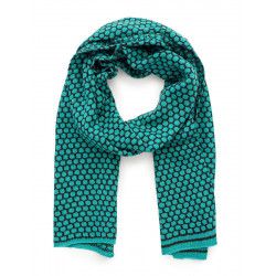 Echarpe laine bleu turquoise - Bibop et Lula