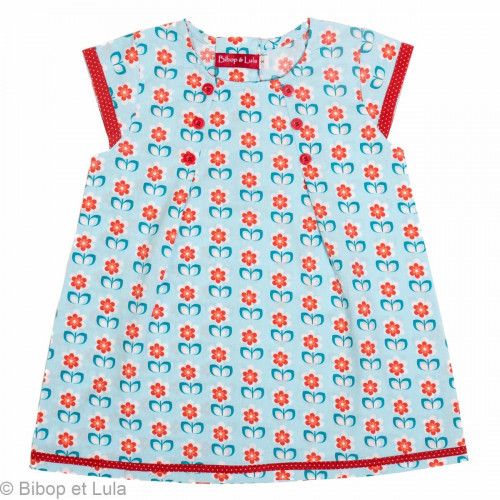 Blouse Red Daisy - Bibop et Lula