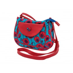 Petit sac besace Coquelicots - Bibop et Lula