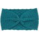 Bandeau headband rétro laine bleu canard - Bibop et Lula