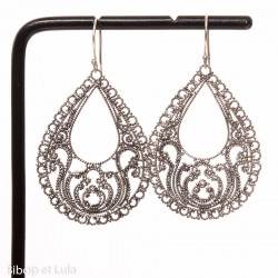 Boucles d'oreilles filigrane argent Emma - Bibop et Lula