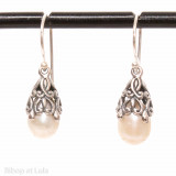 Boucles d'oreilles Baroque Nacre - Bibop et Lula